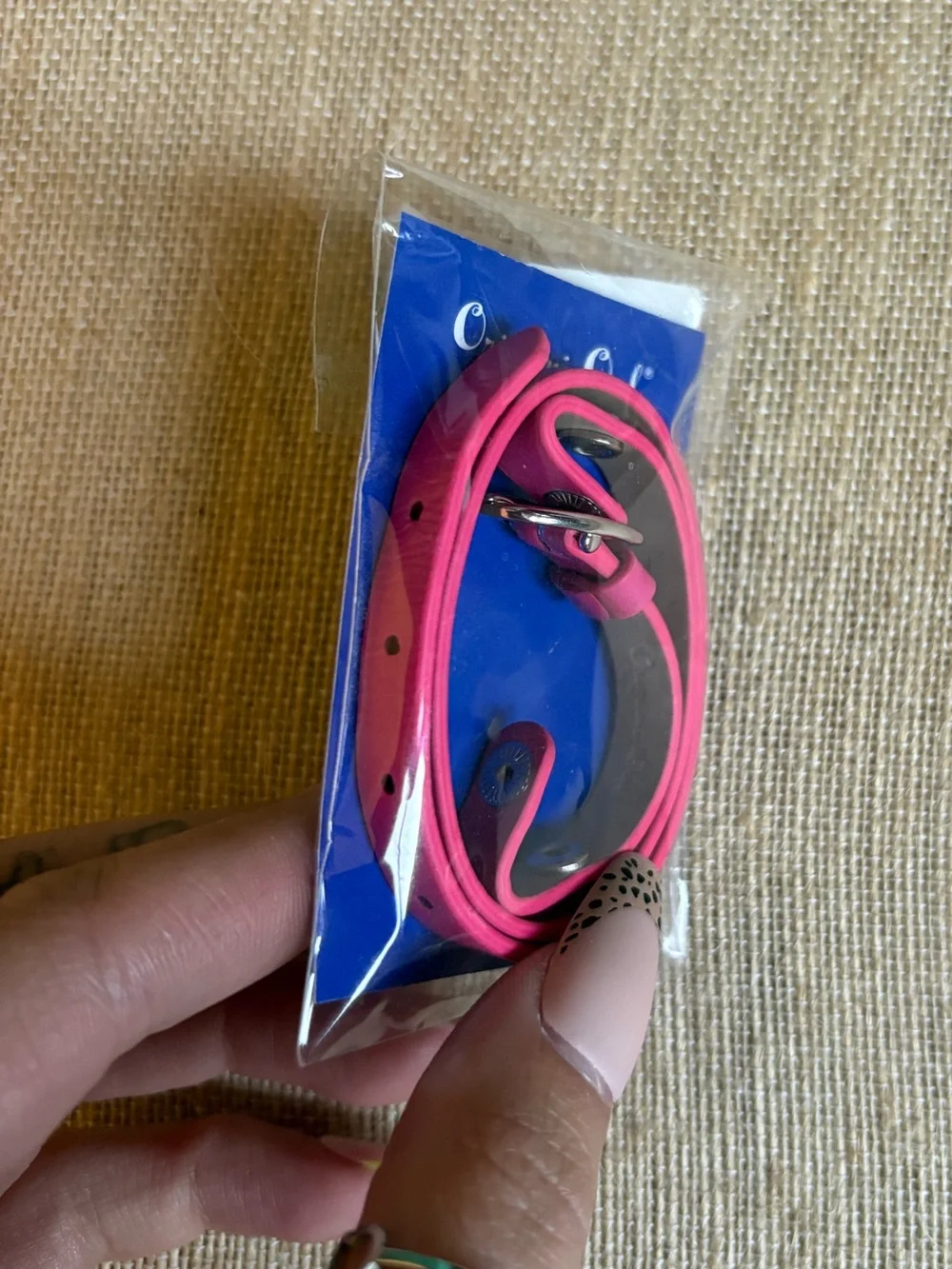Origami Owl Hot Pink Double Wrap Band